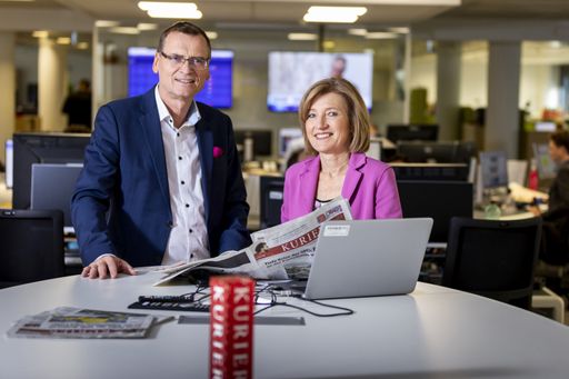  Mag. Thomas Kralinger / Geschäftsführer KURIER
Medienhaus und MediaPrint und Dr. Martina Salomon / Chefredakteurin
KURIER