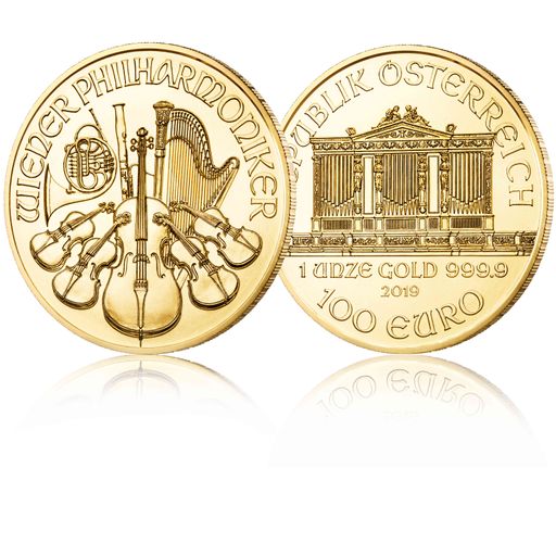 Vorschau Bild von 1 Unze Wiener Philharmoniker, Münze Österreich AG. Weiterer Text
über ots und www.presseportal.de/nr/112323 / Die Verwendung dieses
Bildes ist für redaktionelle Zwecke honorarfrei. Veröffentlichung
bitte unter Quellenangabe: "obs/Münze Österreich AG"