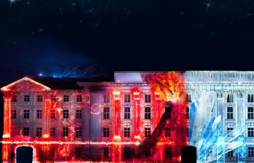 Lightshow Mount Magic in Innsbruck - Die Entstehung
der Alpen erleben