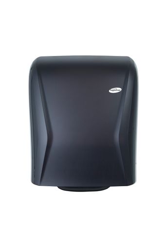 Vorschau Bild von XIBU TOWEL hybrid heißt dieser Papierhandtuch-Spender, Hagleitner
Hygiene sieht ihn als Stammvater einer neuen Geräte-Familie. Jedes
ihrer Mitglieder sendet Daten direkt ans Smartphone – und das
Smartphone spielt sie weiter in die Cloud.