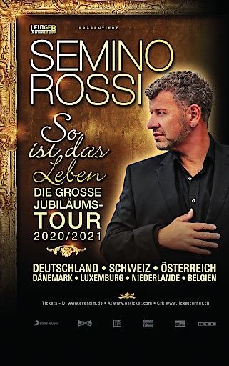 Vorschau Bild von Anhang zu OTS - Semino Rossi "So ist das Leben" - die große Jubiläumstour 2020/2021