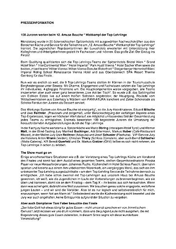 Vorschau Bild von Presseinformation Finale