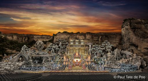 Bühnenbild Turandot 2020 im Steinbruch St.
Margarethen