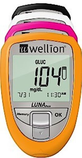 Wellion LUNA trio Glukose-, Cholesterin- und Harnsäure-Messgerät
