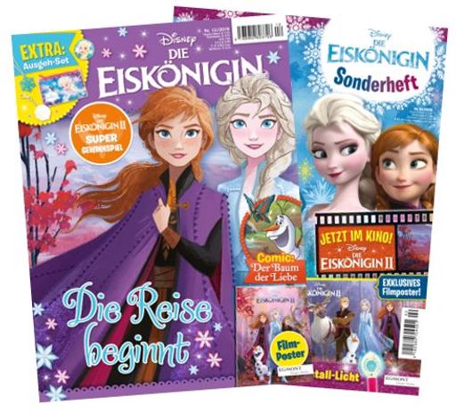 Cover der beiden "Disney Die Eiskönigin 2"-Magazine zum Filmstart
Weiterer Text über ots und www.presseportal.de/nr/8146 / Die
Verwendung dieses Bildes ist für redaktionelle Zwecke honorarfrei.
Veröffentlichung bitte unter Quellenangabe: "obs/Egmont Ehapa Media
GmbH/Egmont Ehapa Media / Disney"