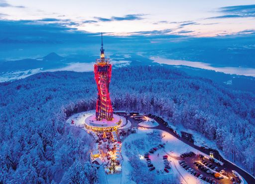 Vorschau Bild von Ein beliebtes Ausflugsziel auch im Winter - Aussichtsturm
Pyramidenkogel