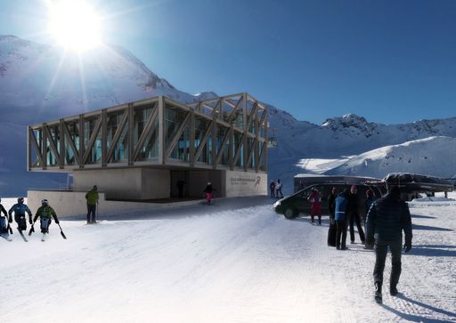 Vorschau Bild von Die Talstation ist barrierefrei zugänglich und
befindet sich direkt neben dem Parkplatz des Kaunertaler
Gletscherskigebietes.