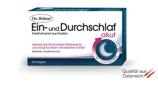 Vorschau Bild von Dr. Böhm® Ein- und Durchschlaf akut (Nahrungsergänzungsmittel)