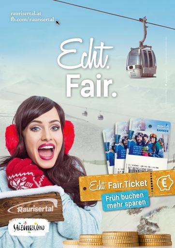 Vorschau Bild von Das Echt.Fair. Ticket der Rauriser Hochalmbahnen