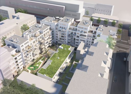 Visualisierung Außenansicht Huttengasse 27 /
Zwinzstraße 1, 1160 Wien