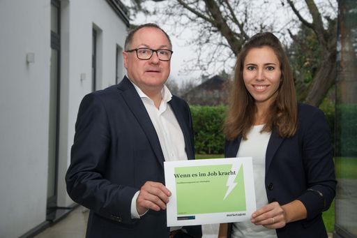 Lisa Patek und Thomas Douschan zur Studie "Wenn es
im Job kracht"