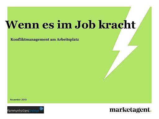 Vorschau Bild von Studiendownload: "Wenn es im Job kracht - Konfliktmanagement am Arbeitsplatz"