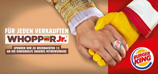  BURGER KING schließt Weihnachtsfrieden.