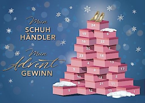  Der Online-Adventkalender von ""Mein Schuhhändler" öffnet ab 1. Dezember seine Türchen!