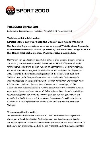 Vorschau Bild von PA SPORT2000 rent