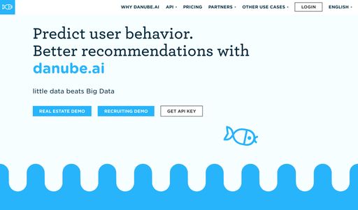 Vorschau Bild von Website von danube.ai
