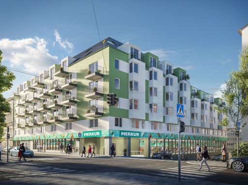 Vorschau Bild von Mixed-Use-Wohnbauprojekt von INVESTER und UBM in
Wien Meidling