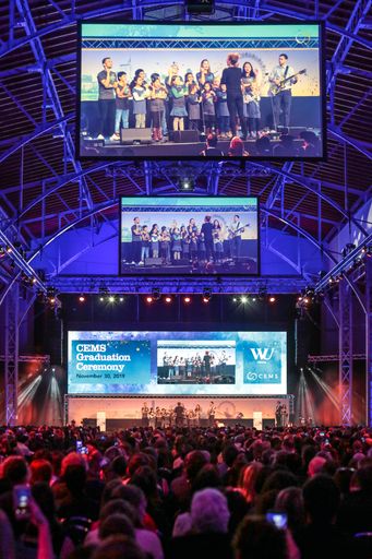 Vorschau Bild von LEDskin-Wall von SIGNATURE bei der 31th CEMS Annual
Event & Graduation Ceremony hosted by WU Wien am 30.11.2019