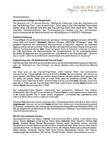 Vorschau Bild von Pressetext - alle Informationen
