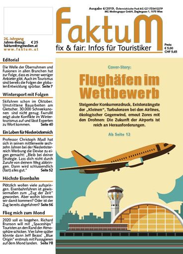 FaktuM Ausgabe 6/2019. fix & fair: Infos für
Touristiker
