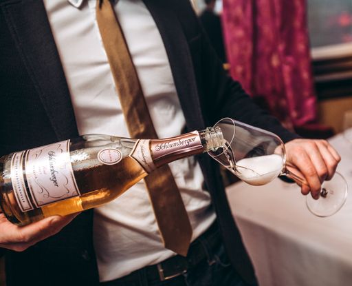 Vorschau Bild von Einschenken von Schlumberger Rosé Brut Klassik