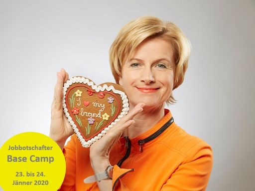 Idetifire Partnerin Karin Krobath beim
Jobbotschafter Base Camp