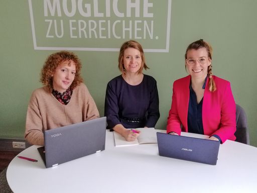 Verstärkung für das Speed U Up Team (v.l.): Anna Aistleitner,
Melanie Lenz und Laura Bauer