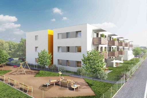 Wohnhausanlage Fliedergasse mit Spielplatz