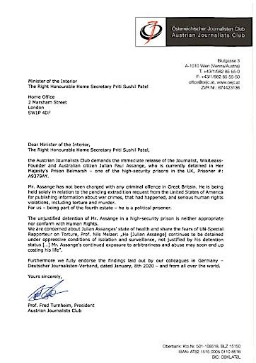 Vorschau Bild von ÖJC-Brief an die britische Innenministerin