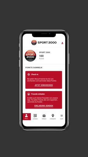 TeamsportApp Oberfläche