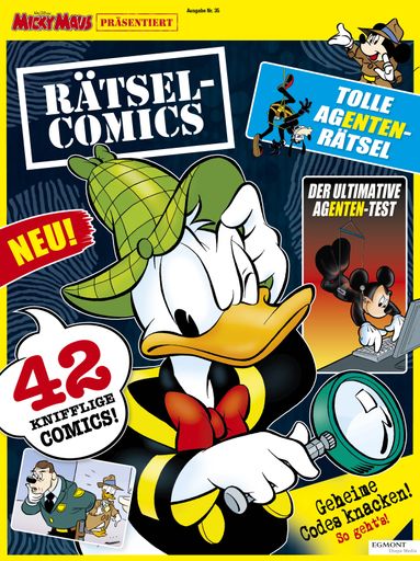 Cover von Micky Maus präsentiert #35: Rätselcomics. Weiterer Text
über ots und www.presseportal.de/nr/8146 / Die Verwendung dieses
Bildes ist für redaktionelle Zwecke honorarfrei. Veröffentlichung
bitte unter Quellenangabe: "obs/Egmont Ehapa Media GmbH/Egmont Ehapa
Media / Disney"