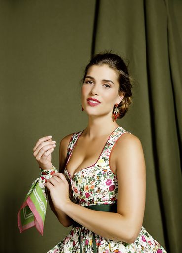 Vorschau Bild von Gössl Dirndl Millefleurs: sommerlich-leichtes
Dirndl mit reichem Blumendekor.