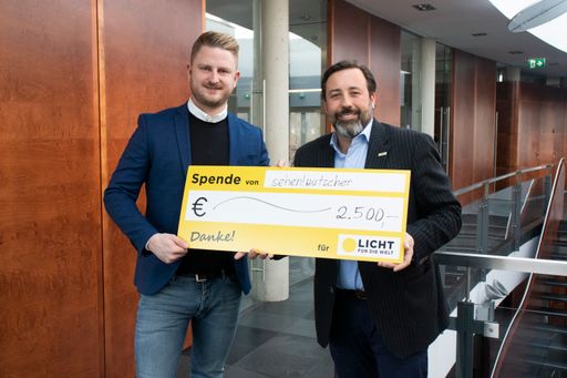  Fritz Wutscher jun. (sehen!wutscher) und Markus
Hammer (Licht für die Welt)