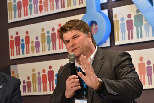 Vorschau Bild von Tjark Bartels im Mayors' Talk auf der 7.
Internationalen Bürgermeister/innen Konferenz NOW