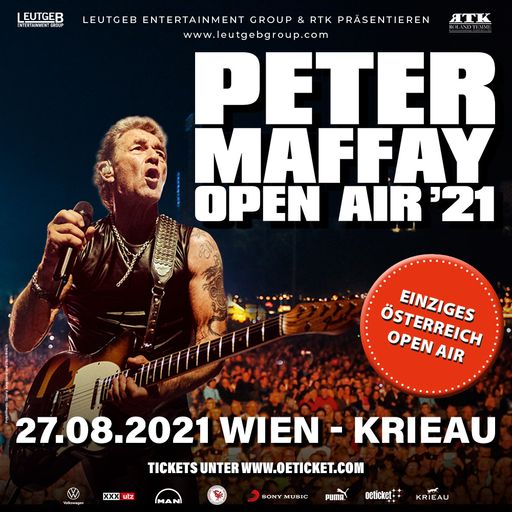 Peter Maffay OPEN AIR ‘21 - Einziges Österreich
Konzert - 27.08.2021 Krieau Wien