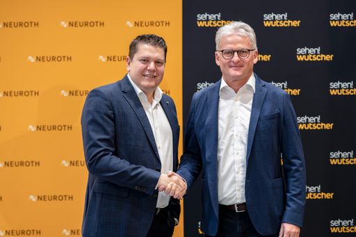  Lukas Schinko, Vorstandsvorsitzender von Neuroth
und Fritz Wutscher, Inhaber und Geschäftsführer von sehen!wutscher
