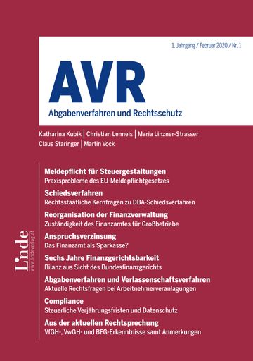 Cover AVR Ausgabe 1_2020