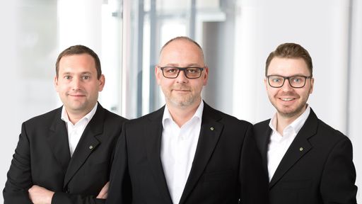  Foto Geschäftsführung v.l.n.r.: Gregor Reindl, Michael Münzer,
Ewald-Marco Münzer