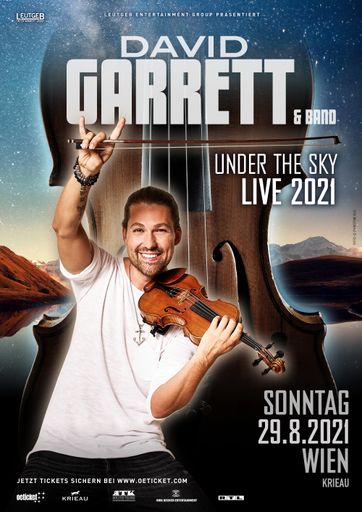 DAVID GARRETT kommt 2021 nach Wien die Krieau