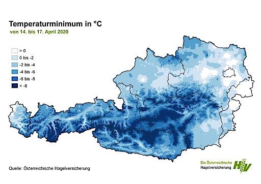 Vorschau Bild von Temperaturminima im Zeitraum von 14. April bis 17. April 2020