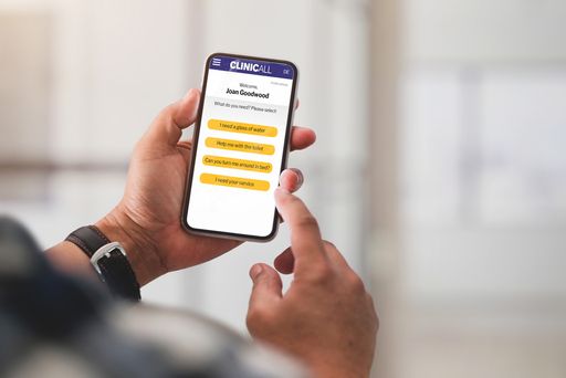 Der ClinicAll Communicator ermöglicht das einfache Absenden von
Nachrichten an das Pflegepersonal - die bestechend einfache App für
Personal und Patienten in Kliniken und Pflegeeinrichtungen. Weiterer
Text über ots und www.presseportal.de/nr/116465 / Die Verwendung
dieses Bildes ist für redaktionelle Zwecke honorarfrei.
Veröffentlichung bitte unter Quellenangabe: "obs/ClinicAll/bongkam"