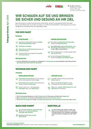 Vorschau Bild von Die Fahrgast-Charta wird ab sofort allen Verkehrsunternehmen in Österreich zur Verfügung gestellt