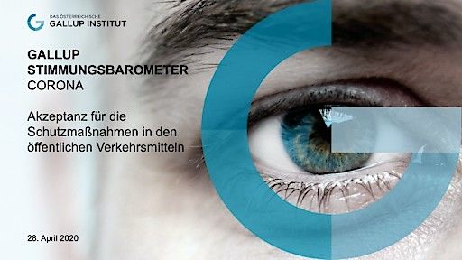 Vorschau Bild von GALLUP STIMMUNGSBAROMETER CORONA: Akzeptanz für die Schutzmaßnahmen in den öffentlichen Verkehrsmitteln
