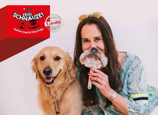  Maggie Entenfellner zeigt Schnauze für Purina