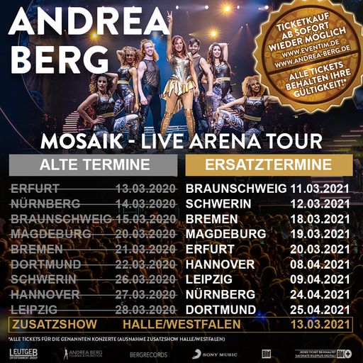 Andrea Berg MOSAIK-Live Arena Tour