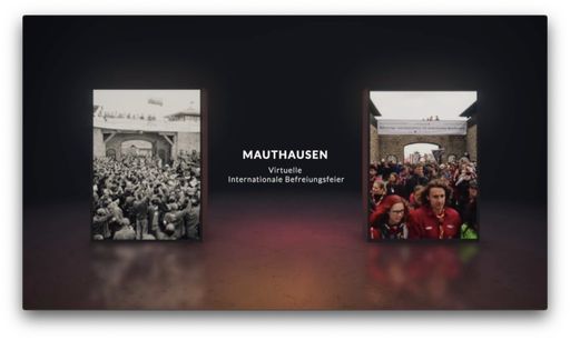 Screenshot der virtuellen internationalen
Befreiungsfeier