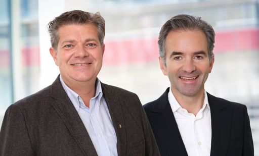 Andreas Rotter und Martin Hagleitner plädieren als
Obmänner des Zukunftsforum SHL für eine flächendeckende
Heizungsmodernisierung für das Klima und die Wirtschaft (v.l.n.r.).