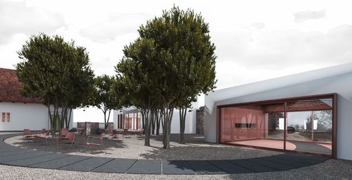 Vorschau Bild von Innenhof des neuen GrazMuseums Schloßberg