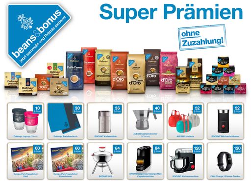 Dallmayr Kaffee kaufen, Kronen sammeln und tolle Prämien sichern.
Weiterer Text über ots und www.presseportal.de/nr/122269 / Die
Verwendung dieses Bildes ist für redaktionelle Zwecke honorarfrei.
Veröffentlichung bitte unter Quellenangabe: "obs/Alois Dallmayr
Kaffee oHG/Dallmayr Kaffee"