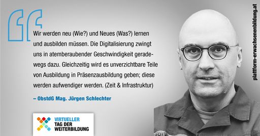 OberstdG Mag. Jürgen Schlechter über das "neue
Normal" in der Erwachsenenbildung